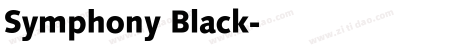 Symphony Black字体转换